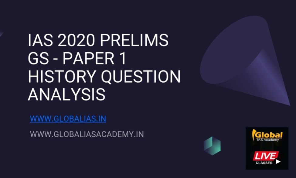 an analysis of the UPSC Prelims 2020 with History questions